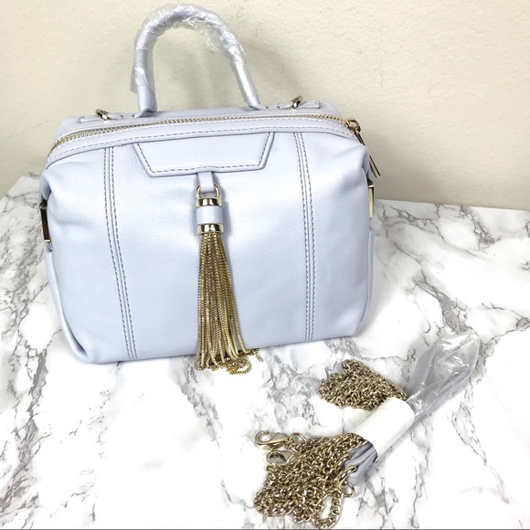 NEW Heirloom Designer Lilac Tassel Crossbody Bag - Picture 3 of 8